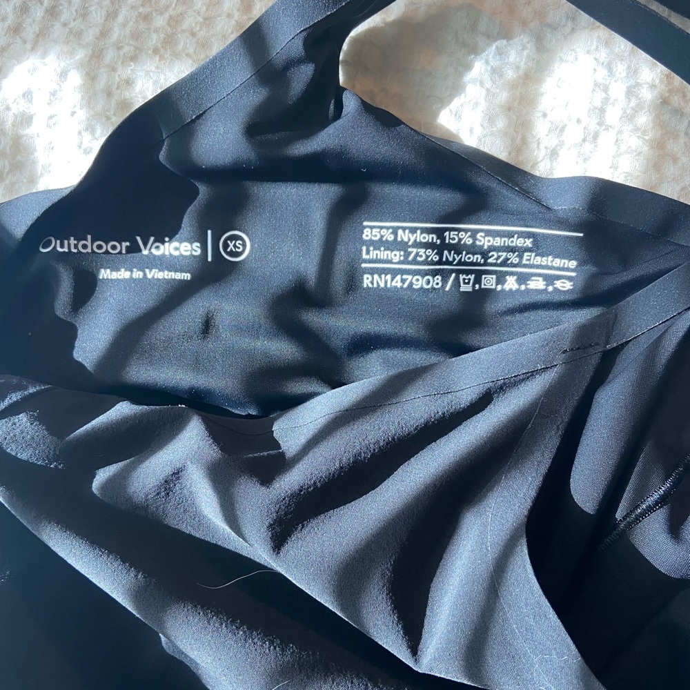 Black Outdoor Voices Exercise Dress